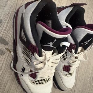 Jordan 4 retro x paris saint -germain bordeaux US10